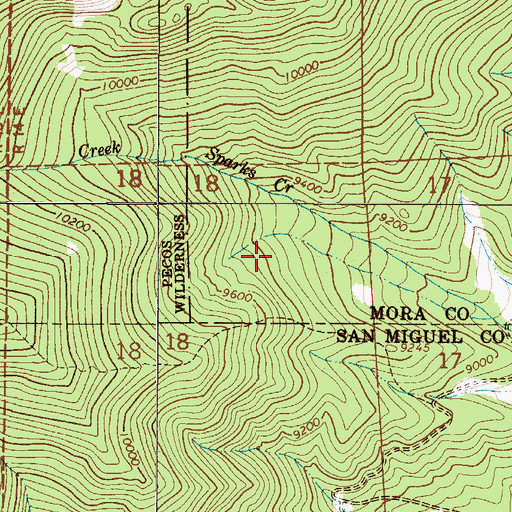 Topographic Map of Pidlite Pegmatite, NM