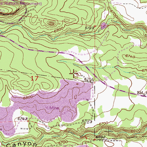 Topographic Map of Santa Clara Pumice Pit 3, NM