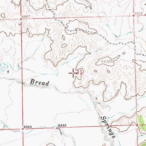 Topographic Map of U.S. Mining-Olsen Mine, NM
