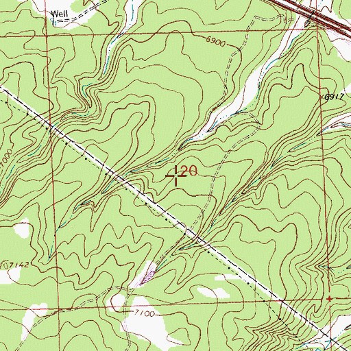 Topographic Map of Williams Property, NM