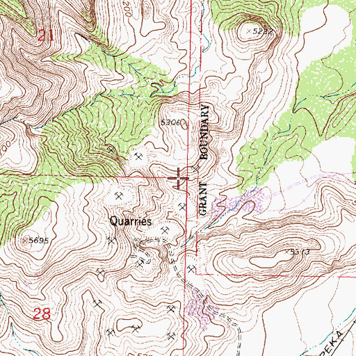 Topographic Map of Grefco Socorro Perlite, NM