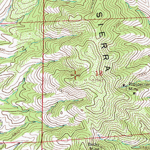 Topographic Map of Cuchillo Mountains Hematite, NM