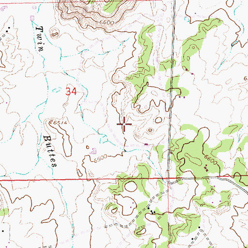 Topographic Map of Manning Mine, NM