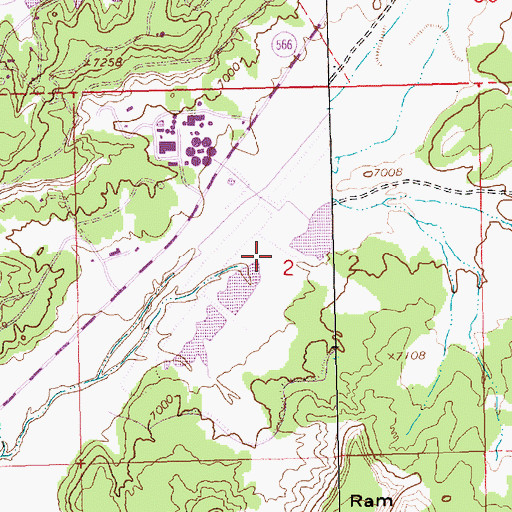 Topographic Map of Kent Nowlin Pit, NM