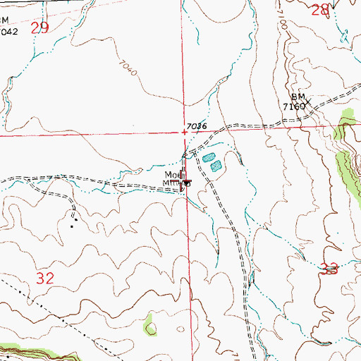 Topographic Map of Mine Number Five, NM