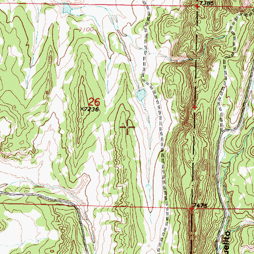 Topographic Map of Alpha Humas Pit, NM