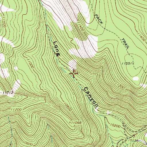 Topographic Map of Comstock Prospect, NM
