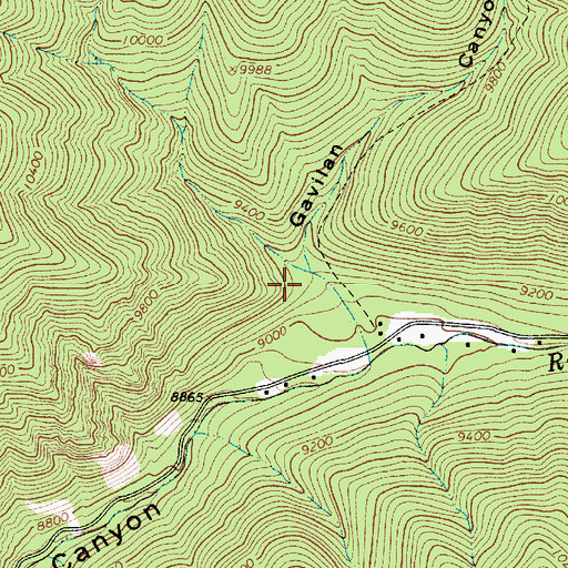 Topographic Map of Jack Pot Prospect, NM