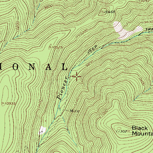 Topographic Map of Crowe Adit, NM