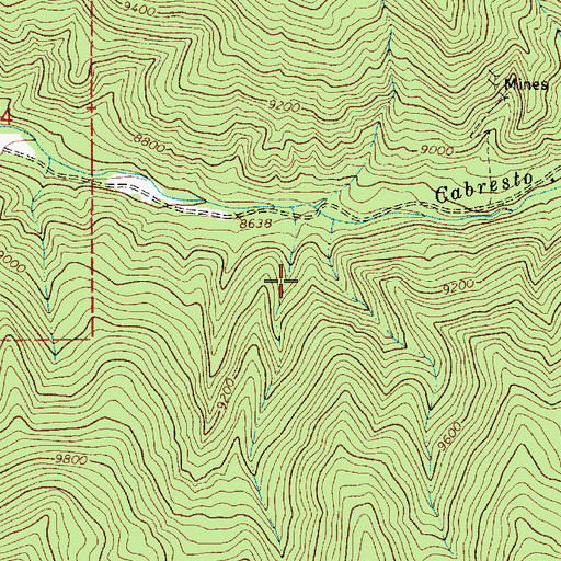 Topographic Map of Silver King Prospect, NM