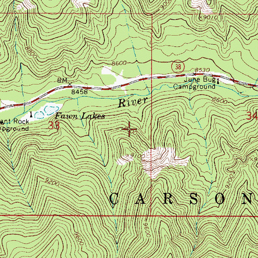 Topographic Map of Victor Number Two Prospect, NM