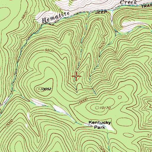Topographic Map of Misery, NM