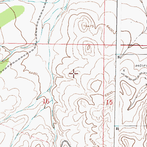Topographic Map of Jack Frost, NM