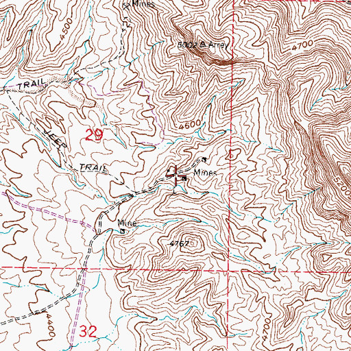 Topographic Map of Lyda-K, NM