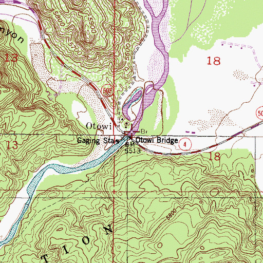 Topographic Map of Los Alamos Canyon, NM