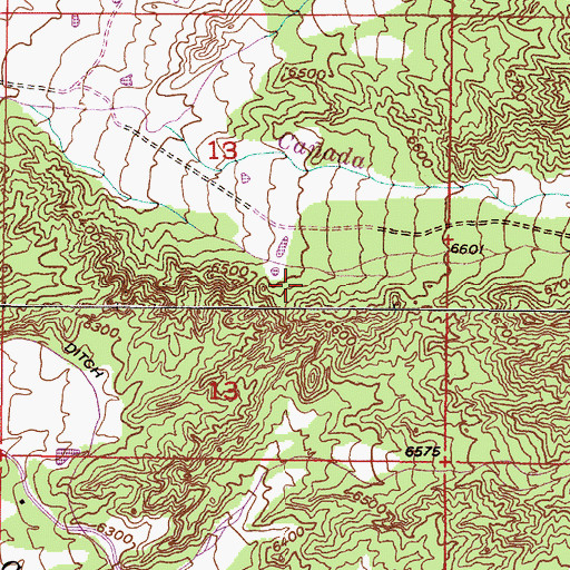 Topographic Map of Nambe Pueblo, NM