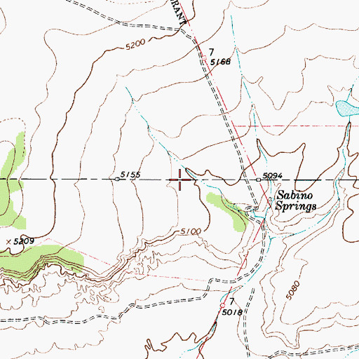 Topographic Map of Preston Beck Grant, NM