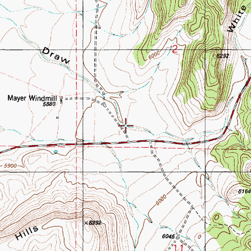 Topographic Map of White Oaks Canyon, NM
