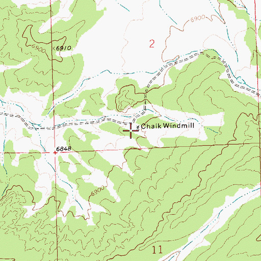 Topographic Map of Chalk Windmill Water Well, NM