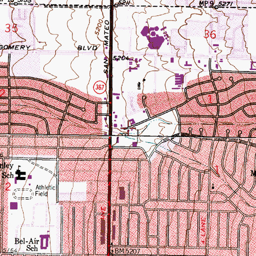 Topographic Map of Vol-Anida 2 Water Well, NM