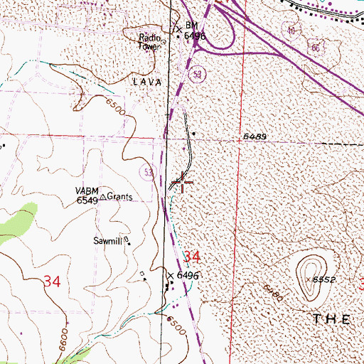 Topographic Map of Joe Water Well, NM