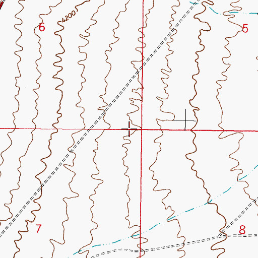 Topographic Map of T-1 Water Well, NM
