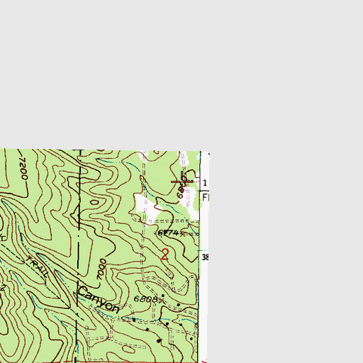 Topographic Map of Old Number 2 Water Well, NM