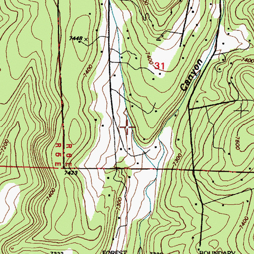 Topographic Map of RG-32865 Water Well, NM
