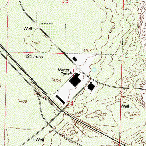 Topographic Map of 10157 Water Well, NM