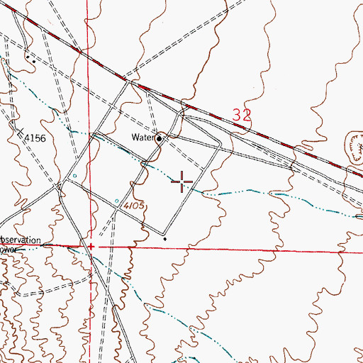 Topographic Map of OS-7 Water Well, NM