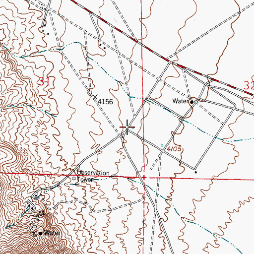 Topographic Map of OS-9 Water Well, NM