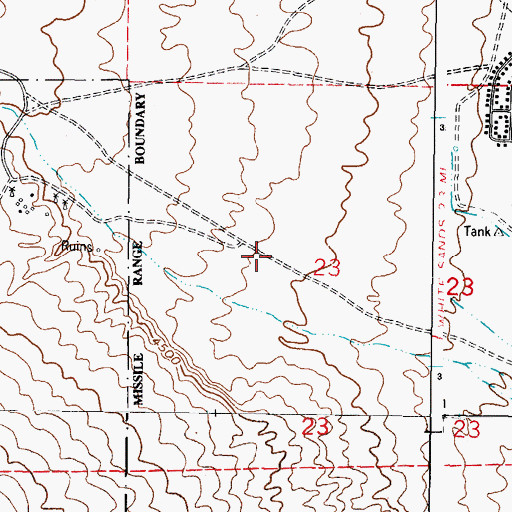 Topographic Map of OS-12 Water Well, NM