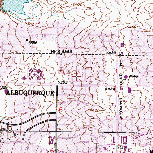Topographic Map of Thomas 1 Water Well, NM