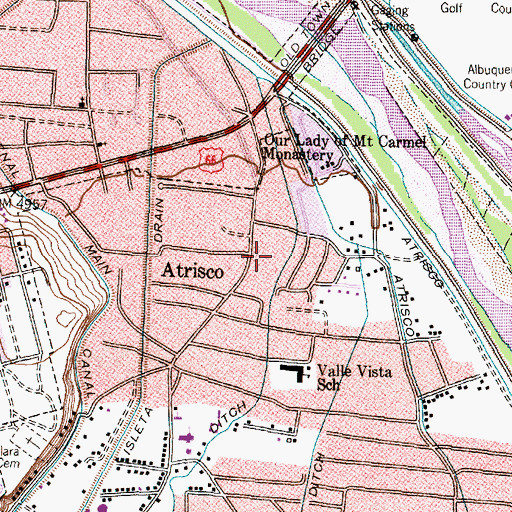 Topographic Map of Atrisco 12 Water Well, NM