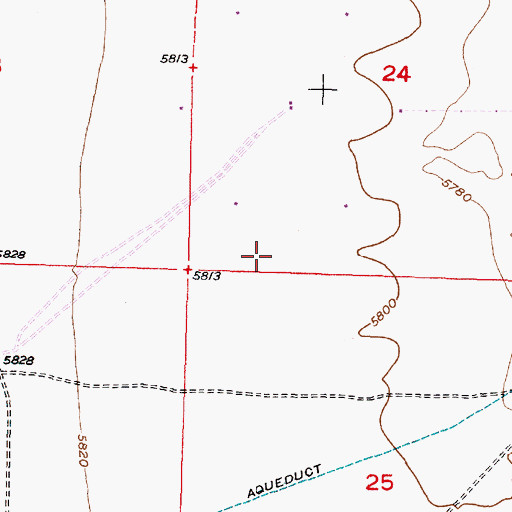 Topographic Map of Double Eagle Two Water Well, NM