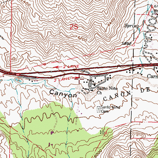 Topographic Map of Granite Hill Water Well, NM