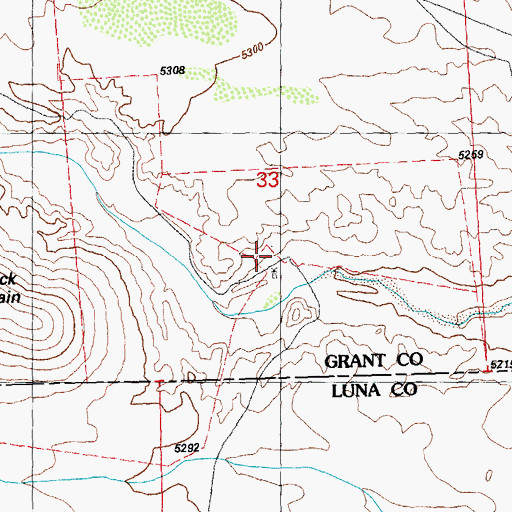 Topographic Map of 00947 Water Well, NM