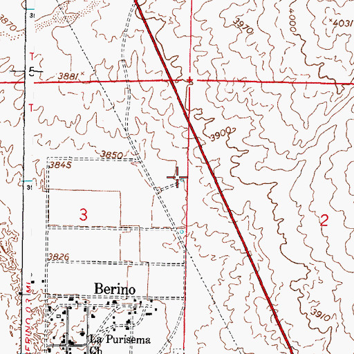 Topographic Map of A-1 Water Well, NM