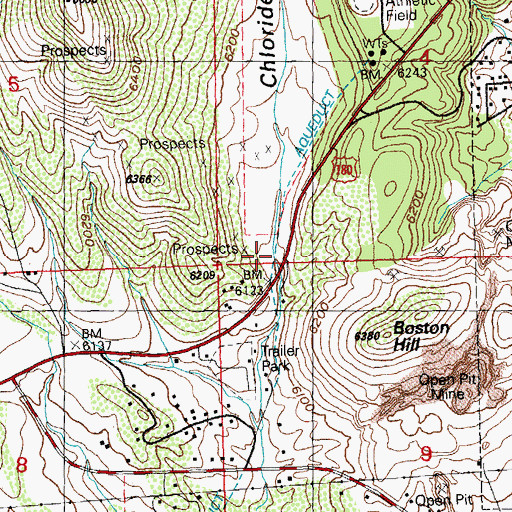 Topographic Map of 00424 Water Well, NM