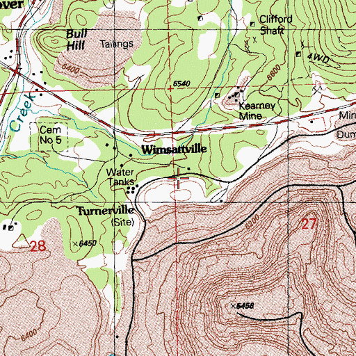 Topographic Map of 00156 Water Well, NM