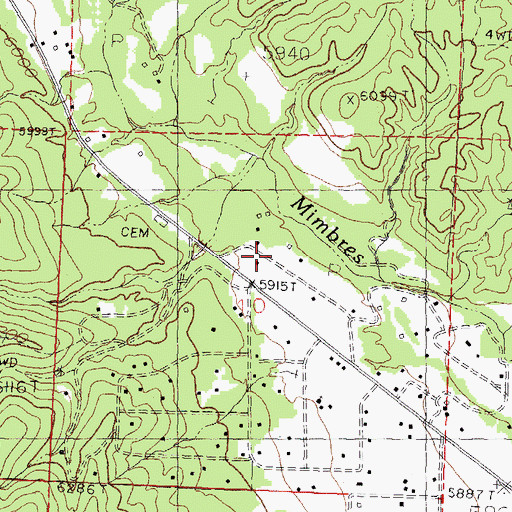 Topographic Map of 00071 Water Well, NM