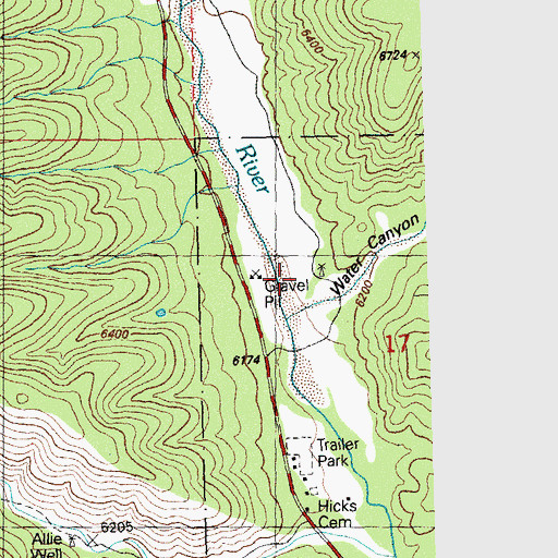 Topographic Map of 00010 Water Well, NM