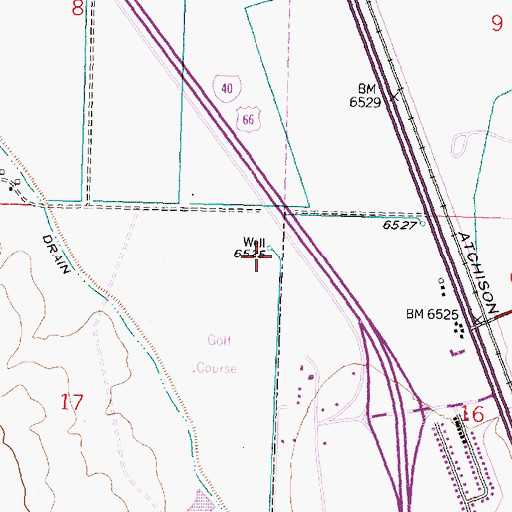 Topographic Map of 10060 Water Well, NM