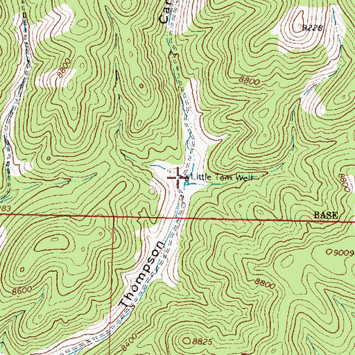 Topographic Map of Little Tom Water Well, NM