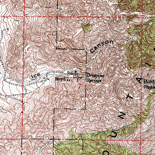 Topographic Map of Van Pattens (historical), NM
