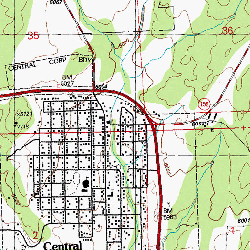 Topographic Map of Gospel Line Church, NM