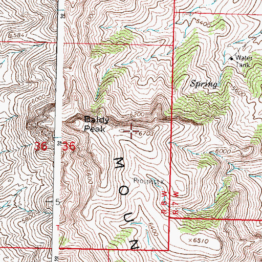 Topographic Map of Florida Mountains, NM
