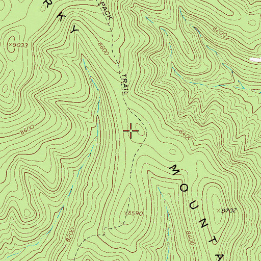 Topographic Map of Jerky Mountains, NM