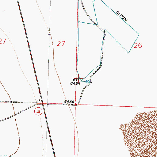 Topographic Map of 10042 Water Well, NM