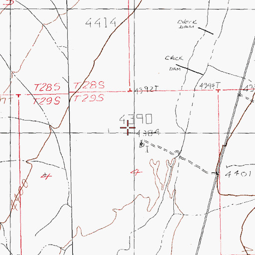 Topographic Map of 8 Mile Water Well, NM